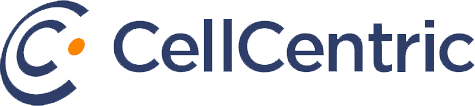 CellCentric company logo featuring a stylized